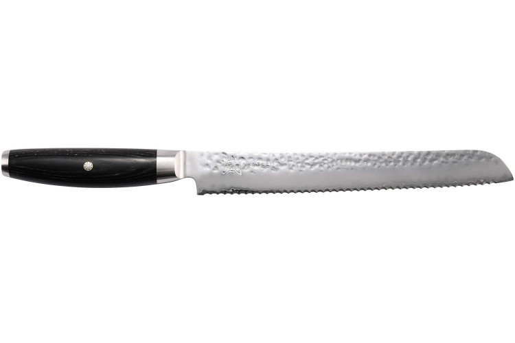 Couteau &agrave; pain japonais Yaxell Ketu lame 23cm manche en Pakkawood