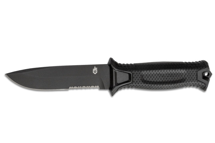 Couteau Gerber Strongarm Black GE003648 lame 12,2cm manche en nylon/fibres de verre noir avec &eacute;tui