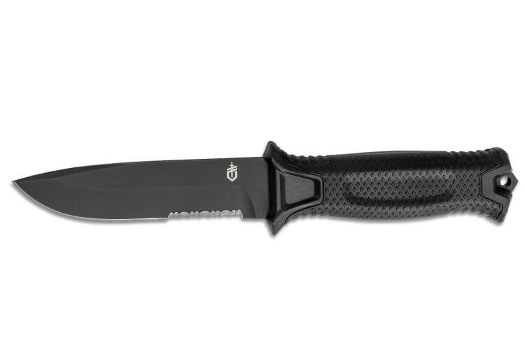 Couteau Gerber Strongarm Black GE003648 lame 12,2cm manche en nylon/fibres de verre noir avec étui