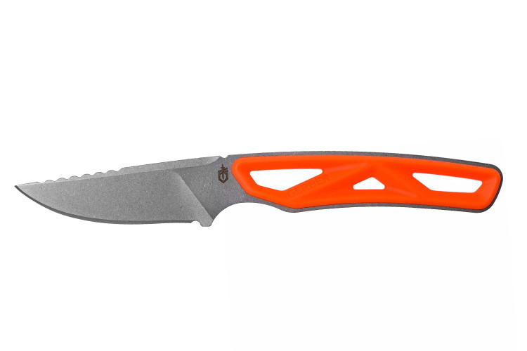 Couteau Gerber Exo-Mod Caper GE001799 lame 9,6cm manche ajour&eacute; en acier et polypropyl&egrave;ne orange + &eacute;tui
