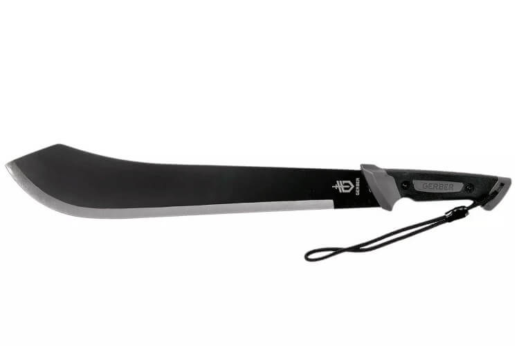 Machette Gerber Gator Bolo GE002076 39,4cm manche en caoutchouc noir avec étui