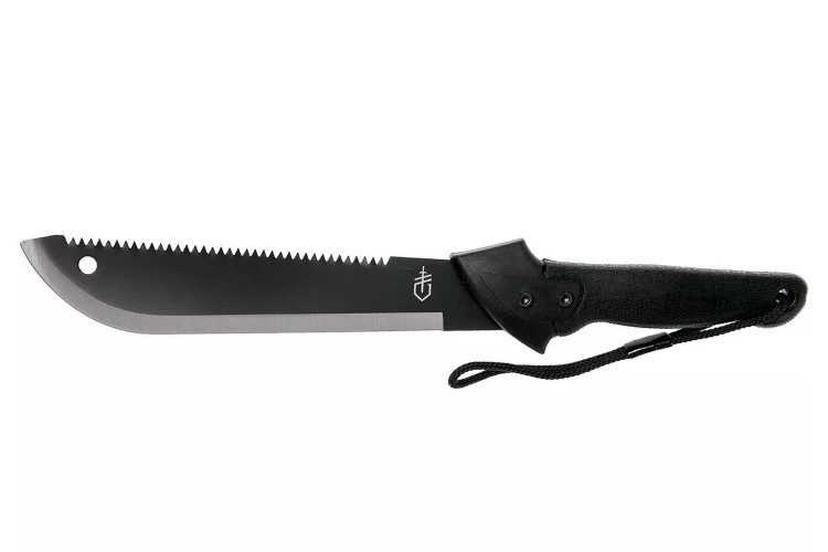 Machette Gerber Gator Jr GE000759 27,3cm manche en caoutchouc noir avec &eacute;tui