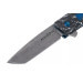 Couteau pliant Benchmade Tengu Flipper 601-211 lame damassée manche g10/carbone 9,8cm avec étui en cuir