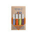 Coffret 4 couteaux d'office inox Opinel manches coloris acidulés lame 10cm