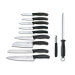 Bloc 11 couteaux de cuisine Swiss Classic Victorinox avec accessoires