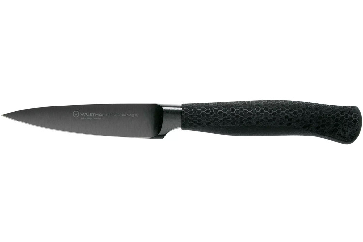 Couteau d'office Wusthof Performer lame 9cm &agrave; rev&ecirc;tement noir anti-rayures