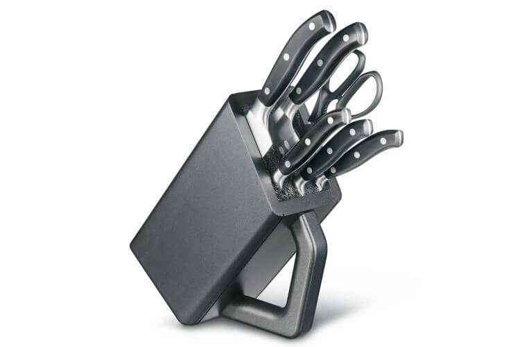 Bloc 5 couteaux de cuisine forgés Victorinox + ciseaux 