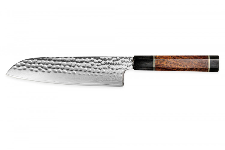 Couteau santoku Sayuto Desert Damas martel&eacute; 18cm