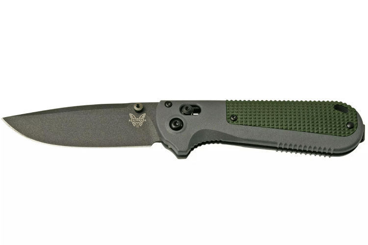 Couteau pliant Benchmade Redoubt 430BK manche Grivory gris/vert 12cm