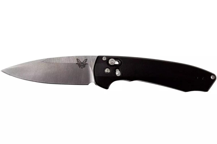 Couteau pliant Benchmade Arcane 490 manche aluminium noir 11cm