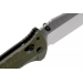 Couteau pliant Benchmade Turret Black 980SBK lame noire semi-dentée manche G10 vert olive 12cm