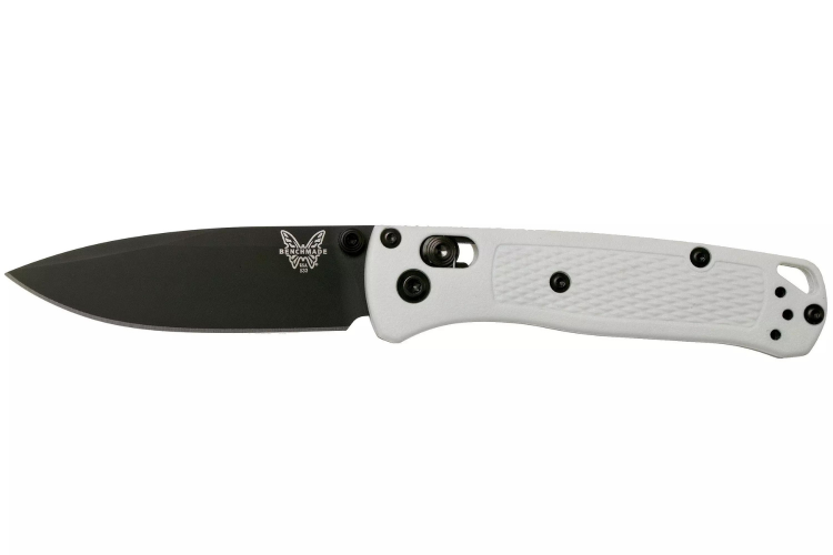 Couteau pliant Benchmade Mini Bugout 533BK-1 manche Grivory blanc 9cm