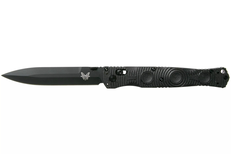 Couteau pliant Benchmade Socp Tactical Folder 391BK manche fibre de carbone CF-Elite&reg; 14cm pic brise-vitre
