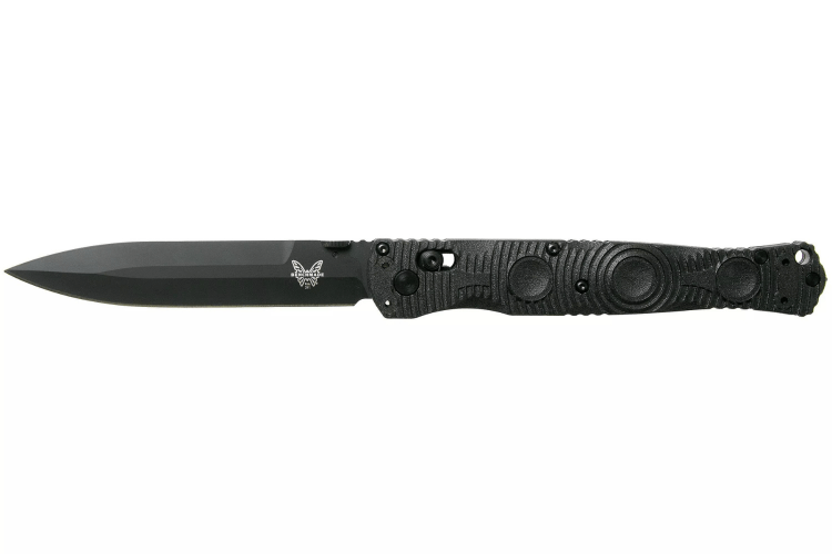 Couteau pliant Benchmade Socp Tactical Folder 391BK manche fibre de carbone CF-Elite® 14cm pic brise-vitre