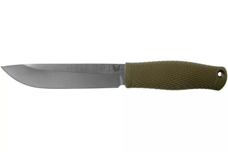 Couteau Benchmade Leuku 202 lame 13cm manche santopr&egrave;ne + &eacute;tui en cuir