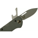 Couteau pliant multifonction Benchmade Weekender 317 double lame manche micarta/aluminium gris 9cm avec décapsuleur