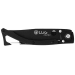 Couteau pliant Lug SP1TB noir mat manche en G10 et acier 11cm avec clip