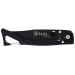Couteau pliant Lug SP1TBB noir mat et bleu black titanium 11cm avec clip