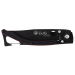 Couteau pliant Lug SP1TRB noir mat et rouge black titanium 11cm avec clip