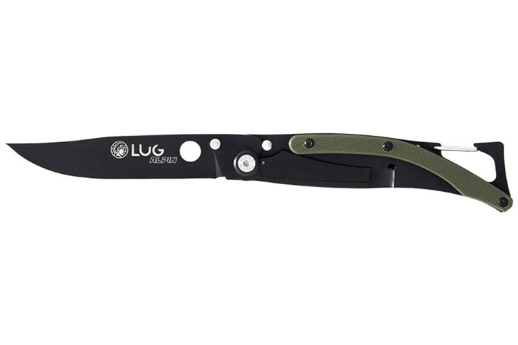 Couteau pliant Lug SP1TK noir mat kaki black titanium 11cm avec clip
