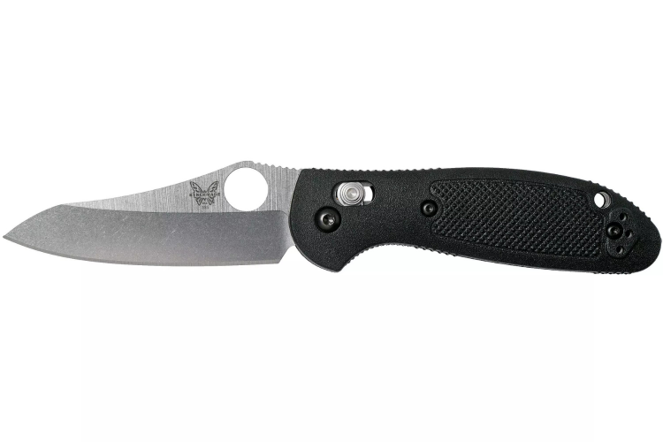 Couteau pliant Benchmade Mini Griptilian 555-S30V manche nylon renforc&eacute; de verre noir 9,8cm