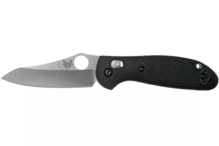 Couteau pliant Benchmade Mini Griptilian 555-S30V manche nylon renforcé de verre noir 9,8cm