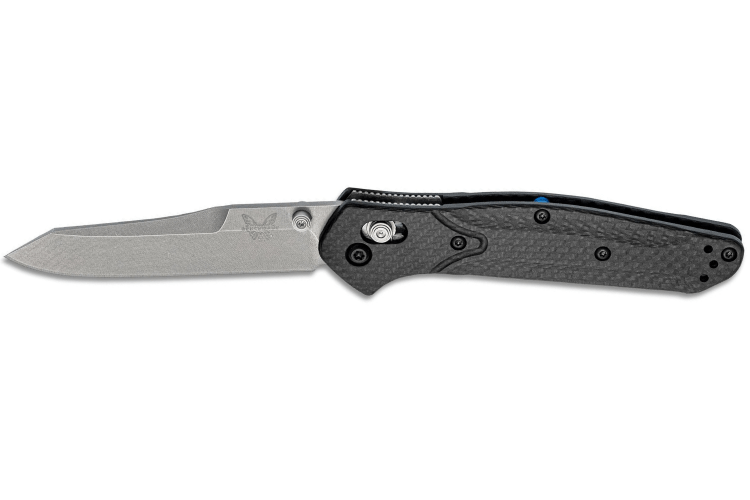 Couteau pliant Benchmade Osborne 940-1 lame tanto manche fibre de carbone noir 11cm