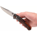 Couteau pliant Benchmade Crooked River 15080-2 manche bois 13,5cm