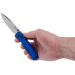 Couteau pliant Benchmade Bugout 535 manche Grivory bleu 10,7cm