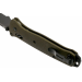 Couteau pliant Benchmade Bailout 537SGY-1 lame semi-dentée manche aluminium anodisé vert 11cm avec brise-vitre
