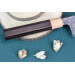 Couteau de chef japonais artisanal Takeshi Saji VG10 Rainbow 24cm