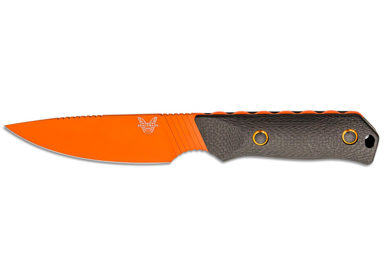 Couteau Benchmade Raghorn 15600OR lame 11,8cm manche fibre de carbone + &eacute;tui boltaron