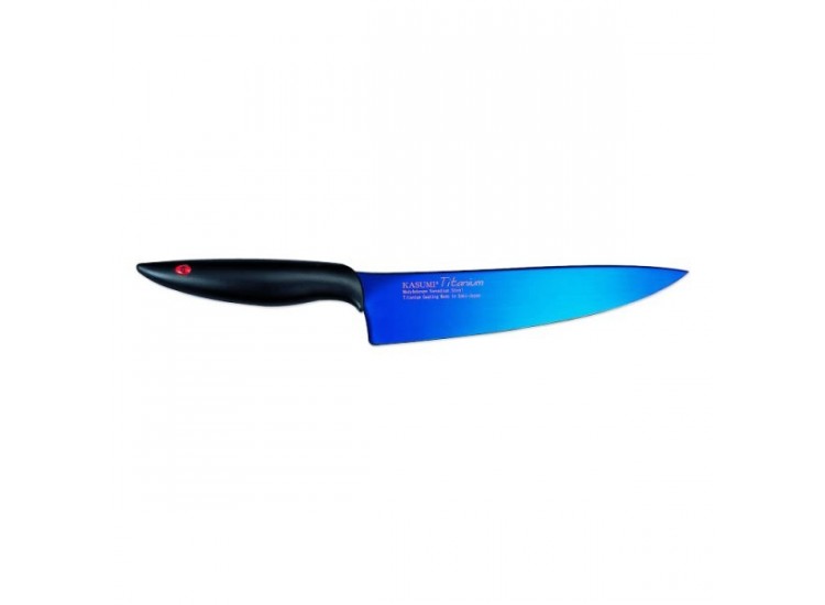 Couteau de chef Kasumi Titanium bleu lame 20cm