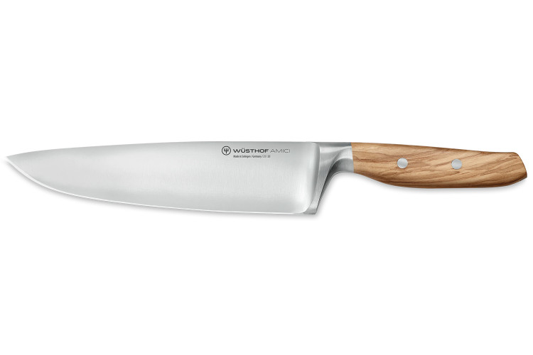 Couteau de chef W&uuml;sthof Amici forg&eacute; 20cm en bois d'olivier