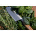 Couteau Santoku alvéolé Wüsthof Amici forgé 17cm en bois d'olivier