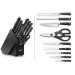 Bloc de 9 couteaux Wusthof Classic forgés coloris anthracite