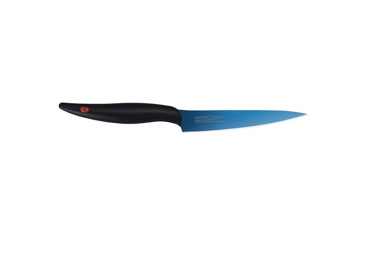 Couteau d'office Kasumi Titanium bleu lame 12cm