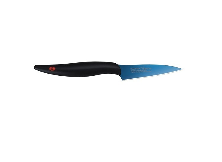 Couteau d'office Kasumi Titanium bleu lame 8cm