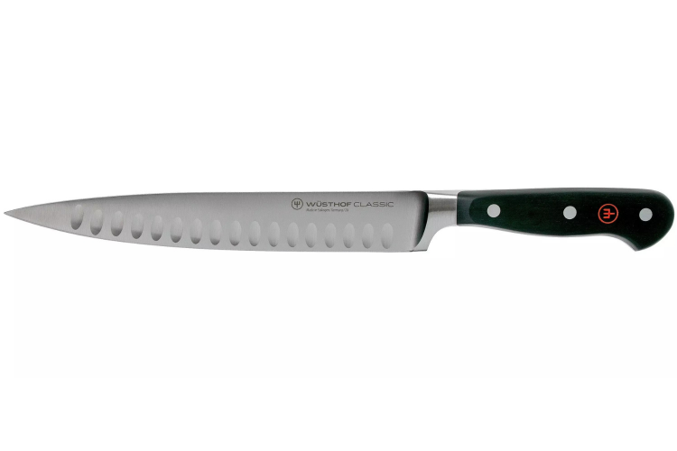Couteau &agrave; jambon W&uuml;sthof Classic forg&eacute; lame alv&eacute;ol&eacute;e 20cm