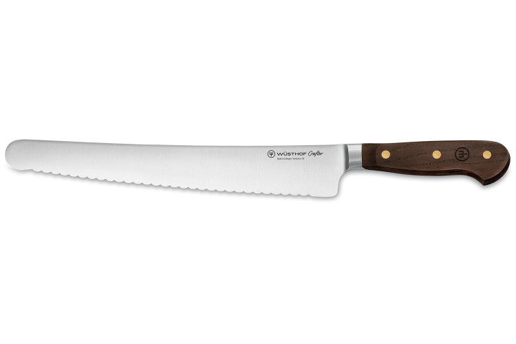 Couteau &agrave; pain extra-large W&uuml;sthof Crafter forg&eacute; 26cm en ch&ecirc;ne