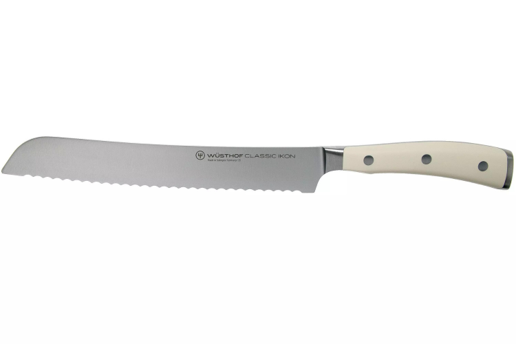 Couteau &agrave; pain W&uuml;sthof Classic Ikon blanc forg&eacute; 20cm