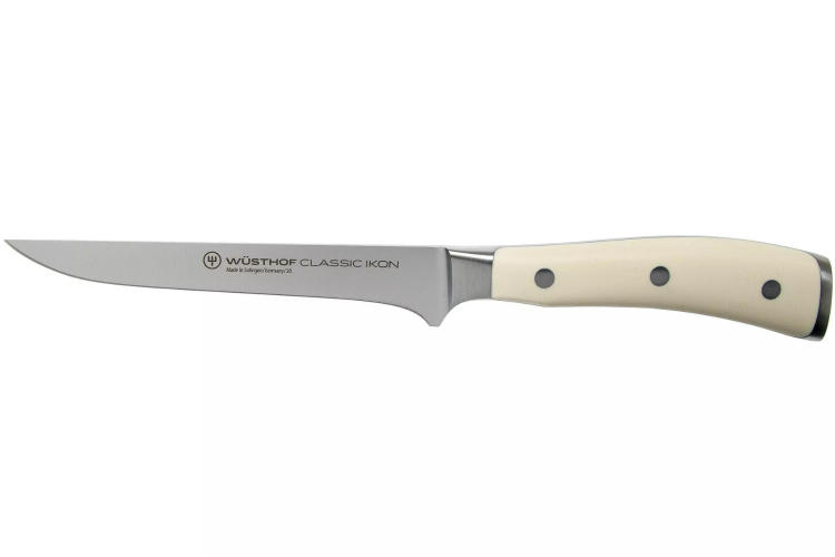 Couteau &agrave; d&eacute;sosser W&uuml;sthof Classic Ikon blanc forg&eacute; 14cm