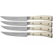 Coffret de 4 couteaux à steak Wüsthof Classic Ikon blanc forgés