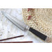 Couteau de chef japonais Shizu Hamono Bessaku Miyako martelé damas 33 couches 18cm