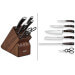 Bloc couteaux Wüsthof Ikon en noyer - 4 couteaux forgés et 2 accessoires