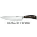 Coffret 3 couteaux Wusthof Ikon forgés - office 9cm + tranchelard 20cm + chef 20cm