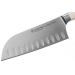 Couteau santoku Wüsthof Classic Ikon blanc forgé lame alvéolée 14cm