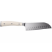 Couteau santoku Wüsthof Classic Ikon blanc forgé lame alvéolée 14cm