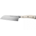 Couteau santoku Wüsthof Classic Ikon blanc forgé lame alvéolée 14cm