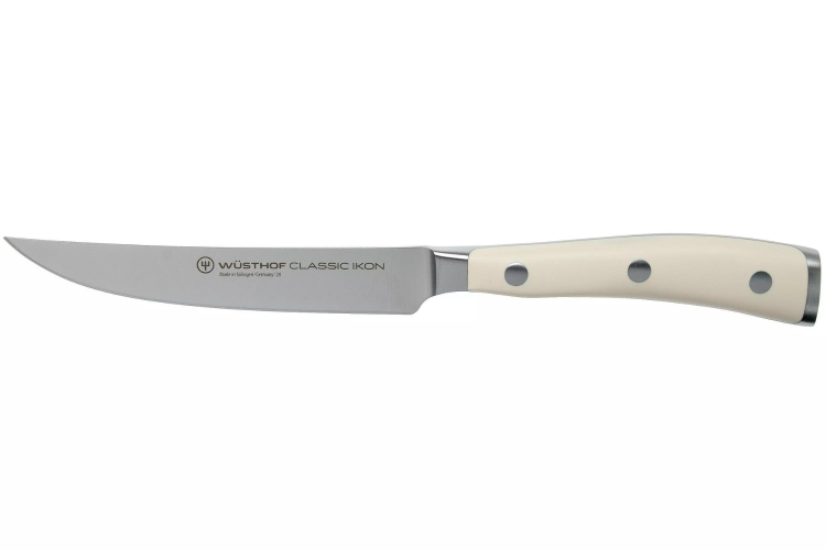 Couteau &agrave; steak W&uuml;sthof Classic Ikon Blanc forg&eacute; 12cm